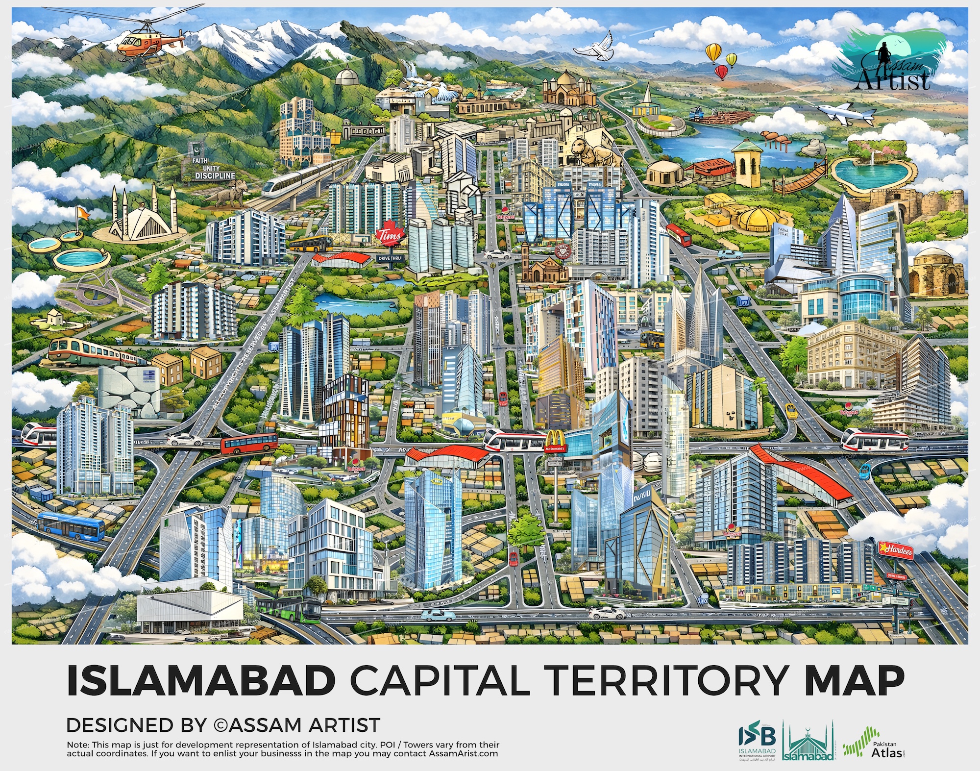 islamabad territory map pakistan