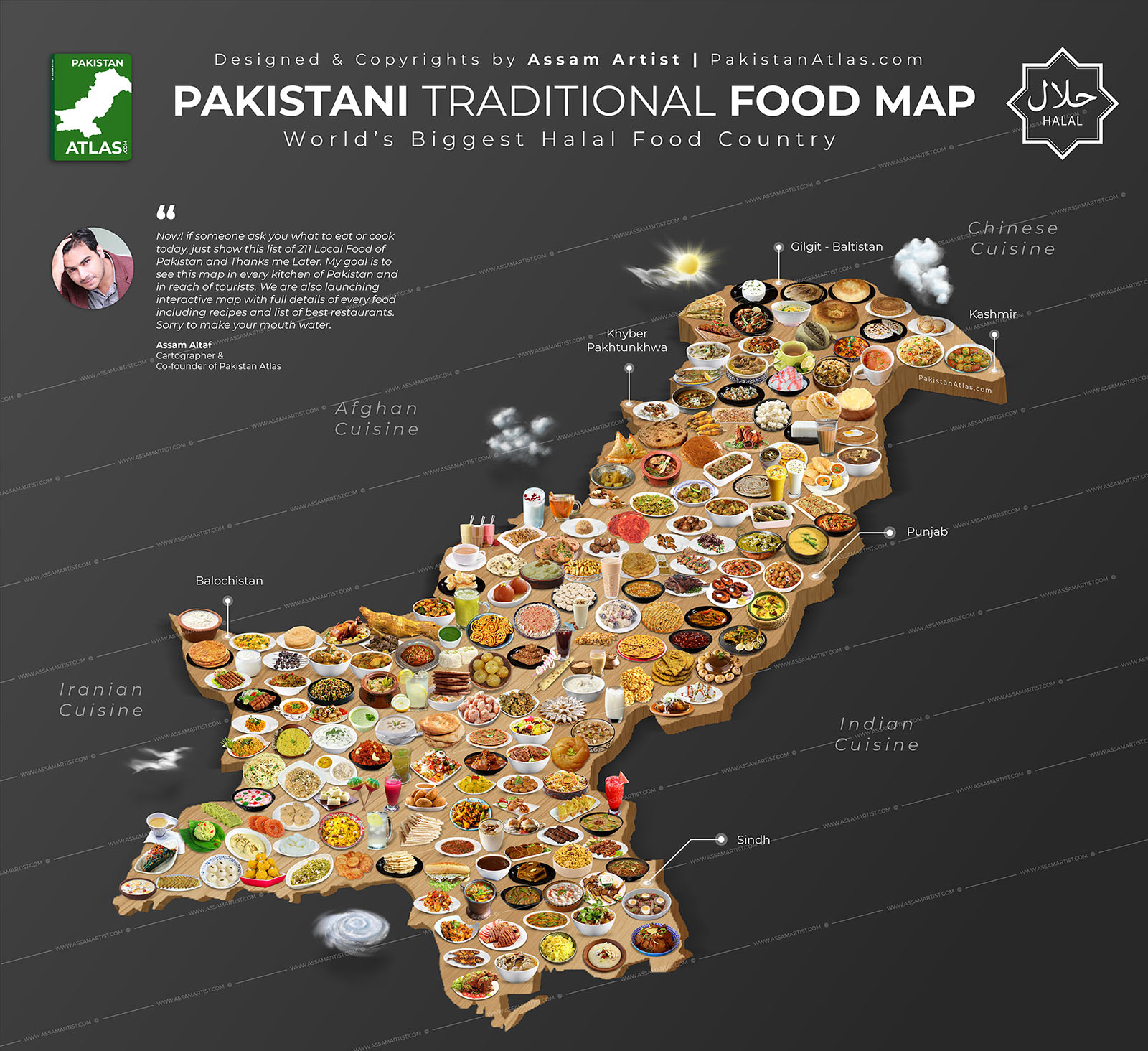 First Complete Traditional Food Map of Pakistan Pakistan Atlas