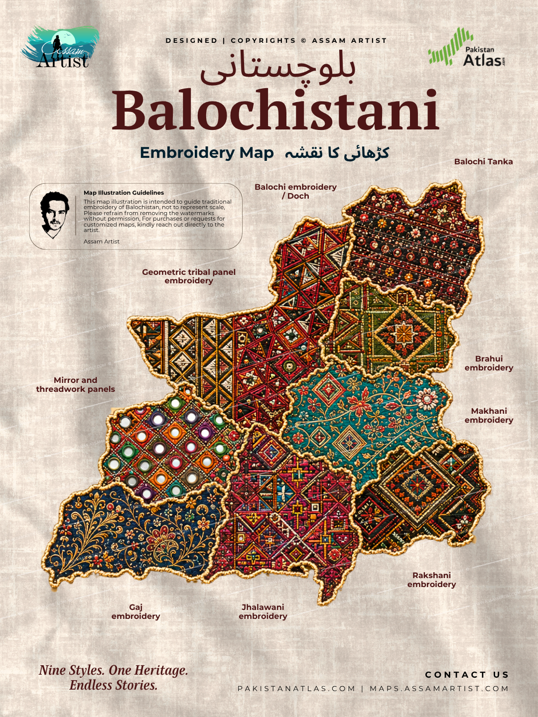 All Pakistani Traditional Embroidery  Maps